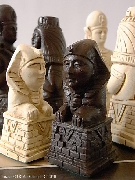 Egyptian Plain Theme Chess Set